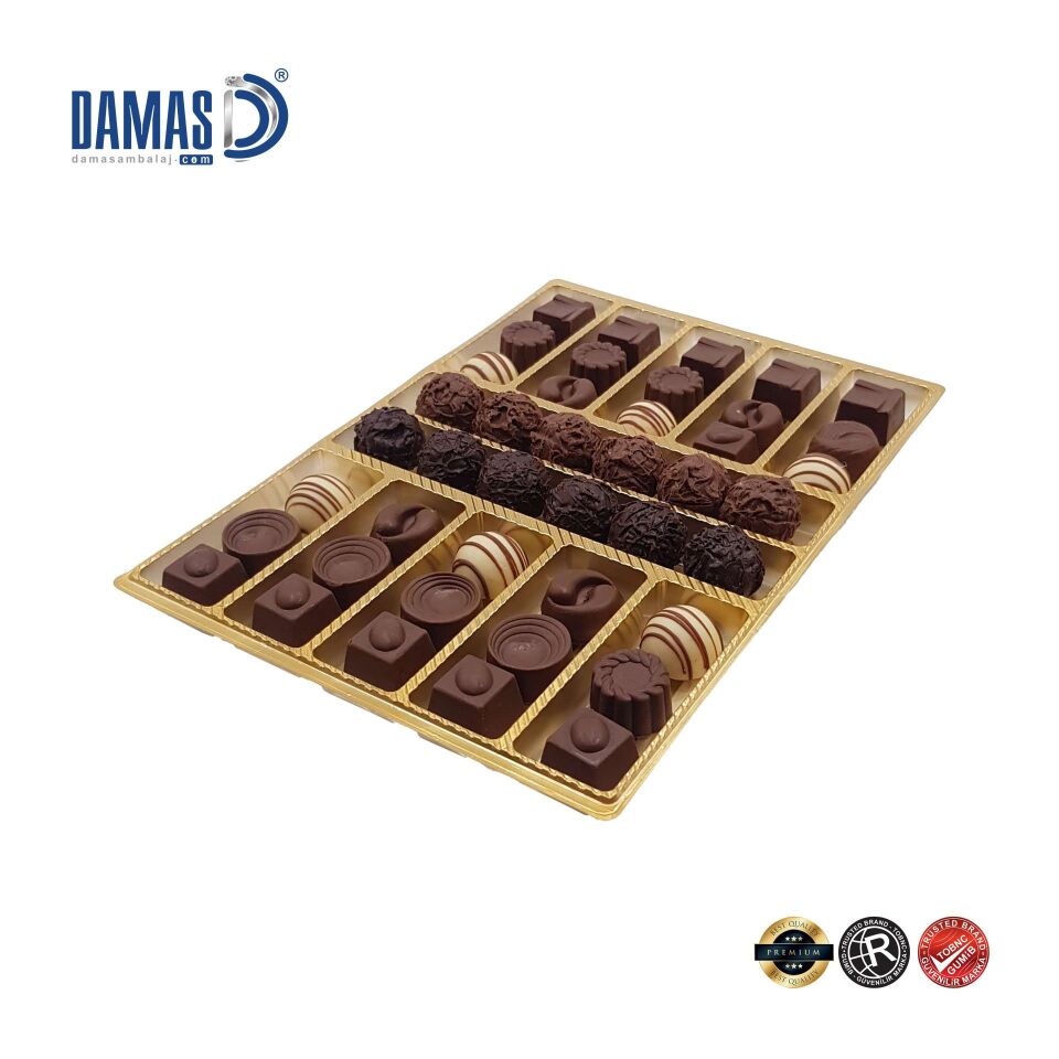 Oluklu Bölmeli Seperatör Vakum Şeffaf - 29x20,6 cm - 750 gr - 1.000 adet
