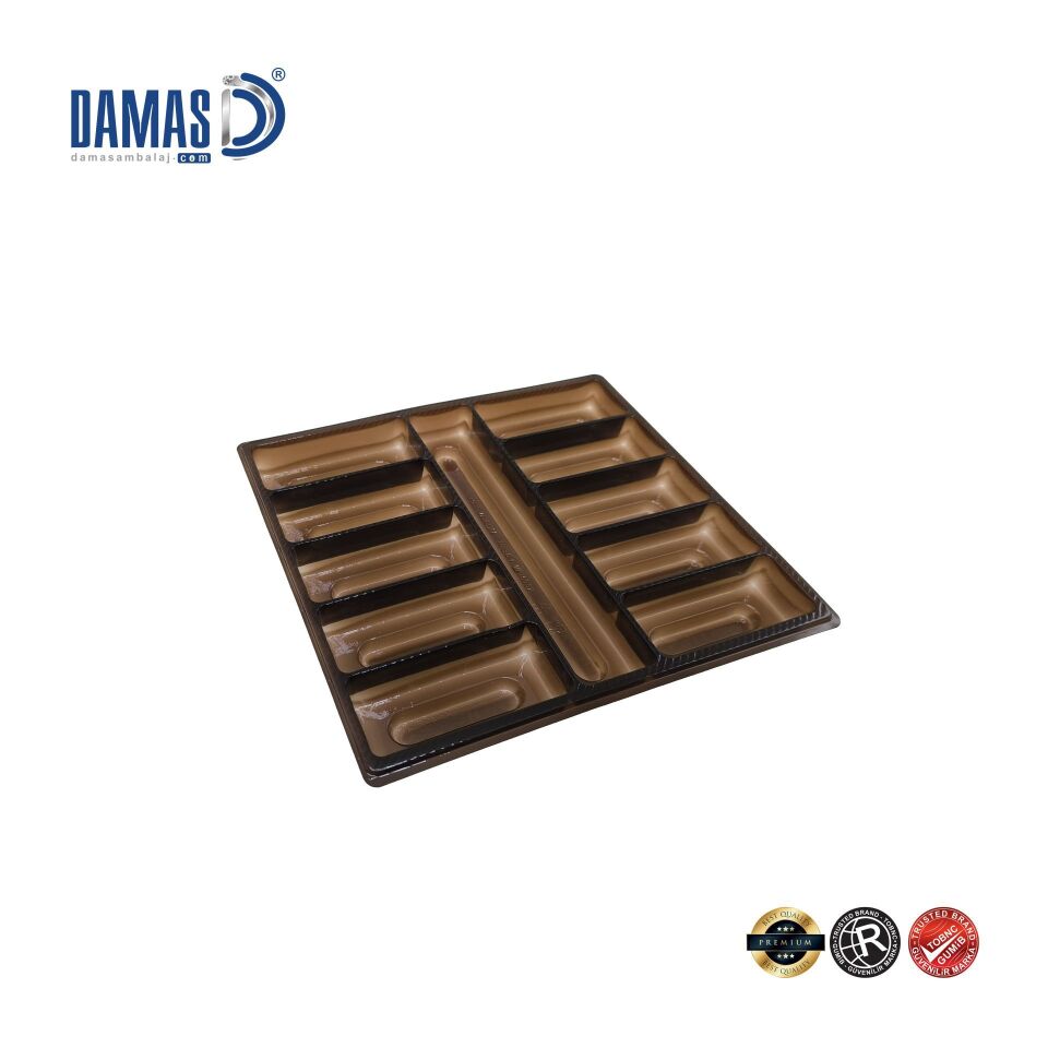 Oluklu Bölmeli Seperatör Vakum Şeffaf - 29x20,6 cm - 750 gr - 1.000 adet