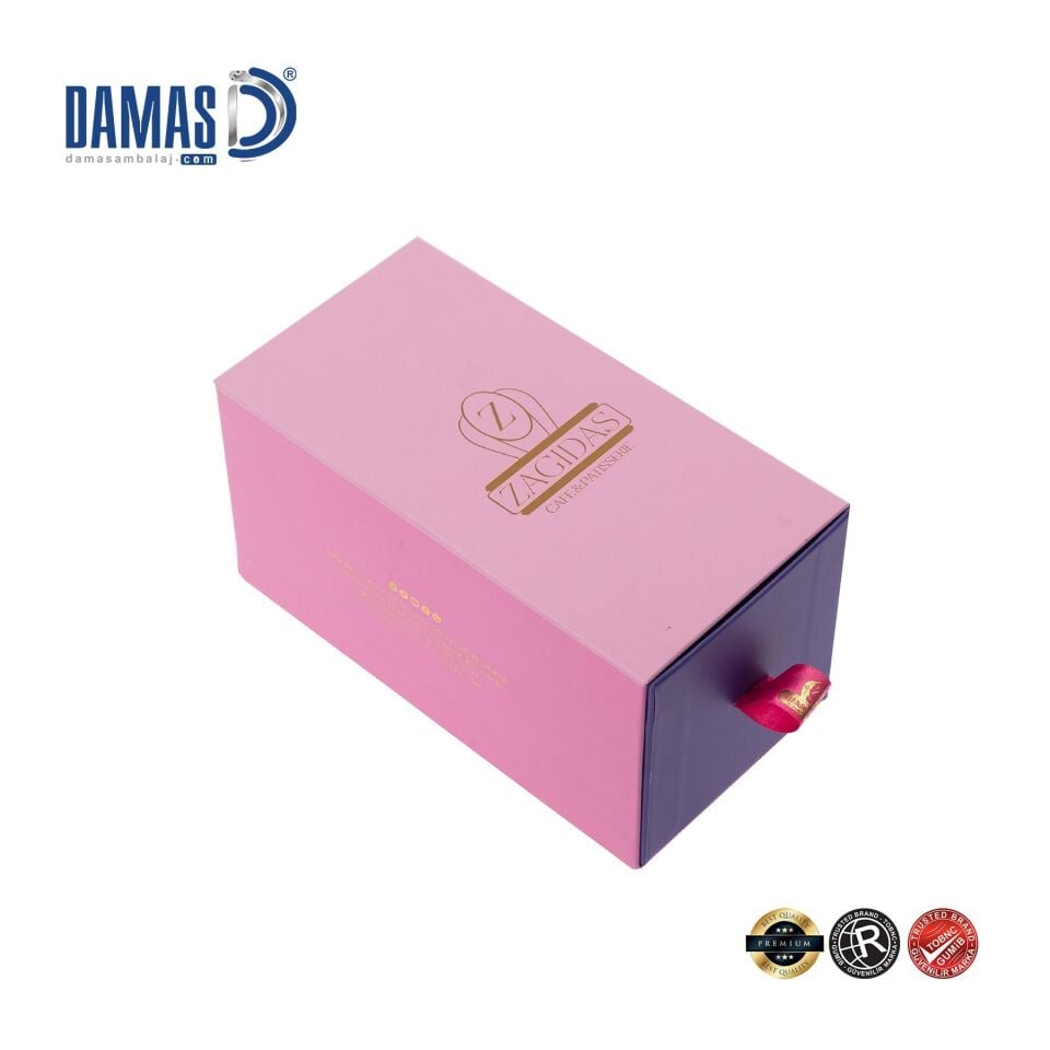 علبة كرتون بدرج سحاب (طباعة خاصة)