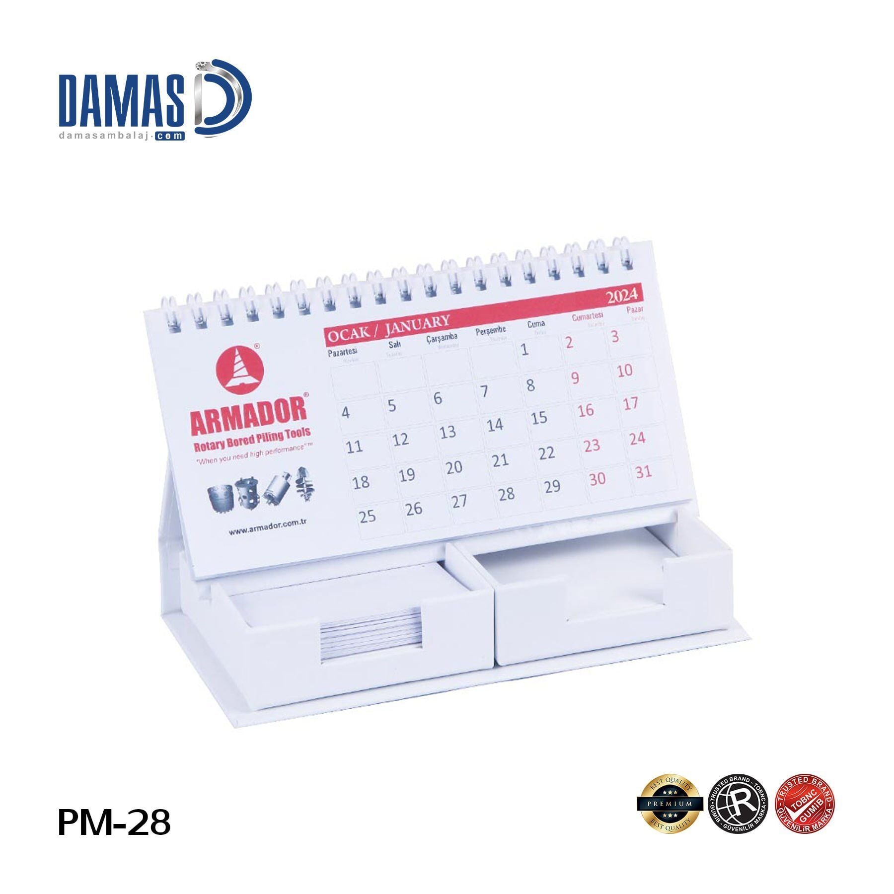Takvimli Bloknot ( PM-28 ) 500 adet