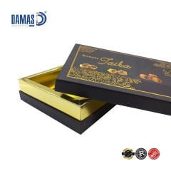 صناديق مصابيح من الورق المقوى (إنتاج خاص) ٢٠٠٠ قطعة - ٢٣×٣١.٥×٤.٩ سم - ٧٥٠ غرام - سيلوفان مطفي + تذهيب ذهبي
