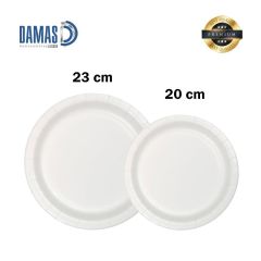 Beyaz Karton Tabak ( Baskısız ) 5.000 adet - 23 cm - 350 gr