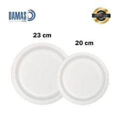 Beyaz Karton Tabak ( Baskısız ) 10.000 adet - 23 cm - 300 gr