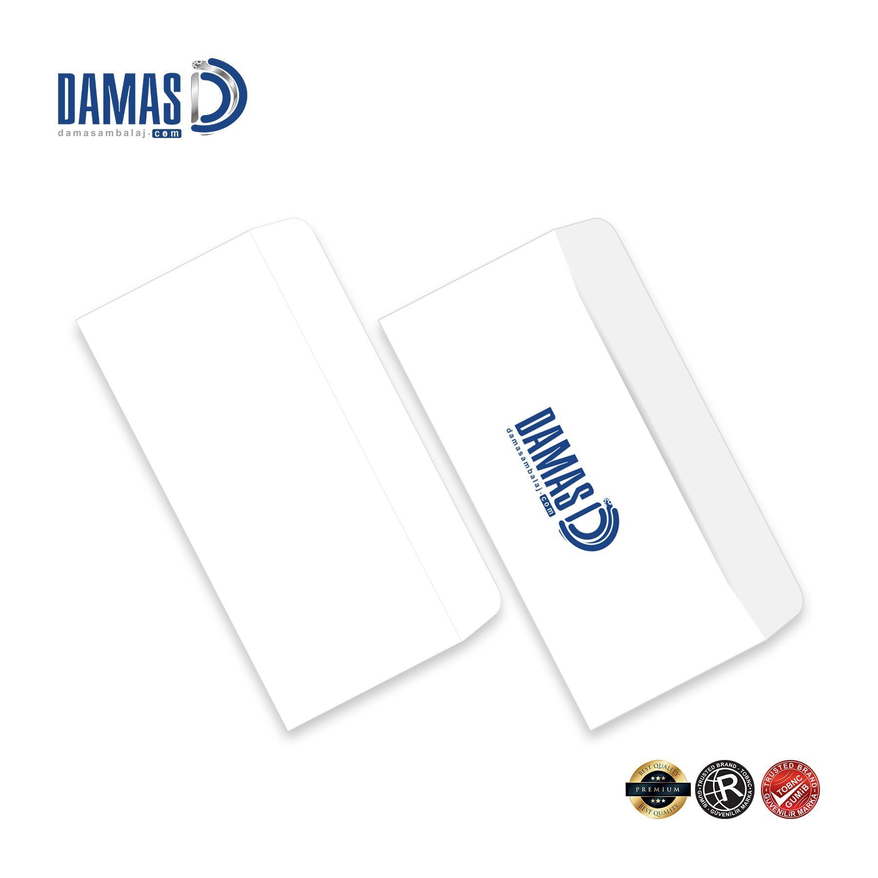 Diplomat Zarf (10,5x24cm) 2 renk baskı  - 10.000 adet - 10,5 x 24 cm  - Pencereli