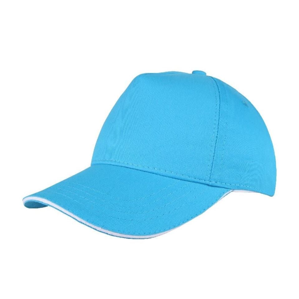Pomelo Sandwıch Siper Cotton Şapka (ÖZEL BASKI) Tek Panel Renkli ( DTF ) - 100 adet - 5 x 8 cm Tek Yön Baskı