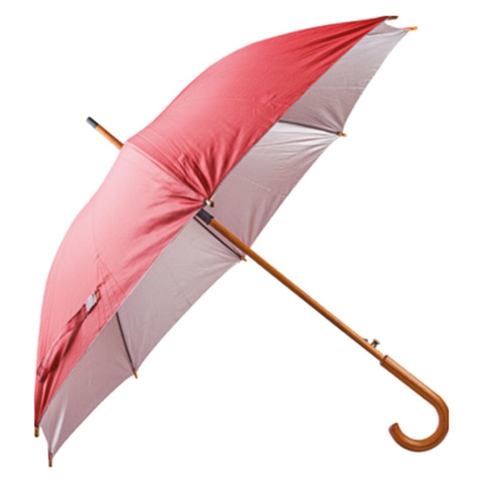 Mangostan Ahşap Saplı Şemsiye (ÖZEL BASKI)