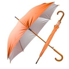 Mangostan Ahşap Saplı Şemsiye (ÖZEL BASKI)