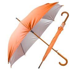 Mangostan Ahşap Saplı Şemsiye (ÖZEL BASKI)