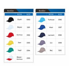 Sardunya Siper Dikişsiz Cotton Şapka (ÖZEL BASKI)